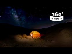 Anza Borrego Night Timelapse - Milky Way Camping - 360° VR experience