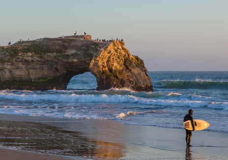 Spiaggia Natural Bridges State a Santa Cruz