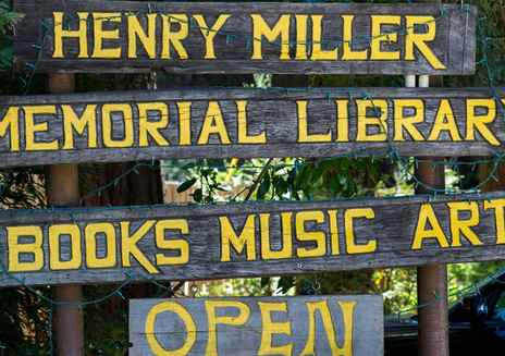 VISIT THE HENRY MILLER MEMORIAL LIBRARY