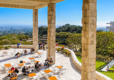 Dining at the Getty Center