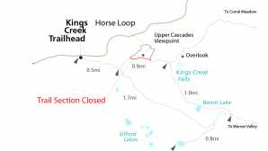 Caminatas por cascadas Hiking Kings Creek Falls Trail -