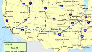 棕榈泉高尔夫  Route 66 Map--Route: A Discover 