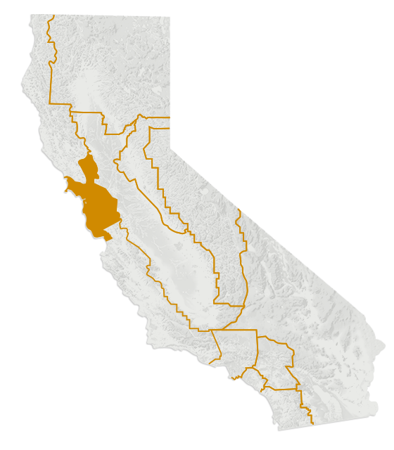 Mappa della San Francisco Bay Area
